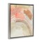 Stupell Industries Funky Blush & Beige Abstract Framed Floater Canvas Wall Art Design by Grace Popp